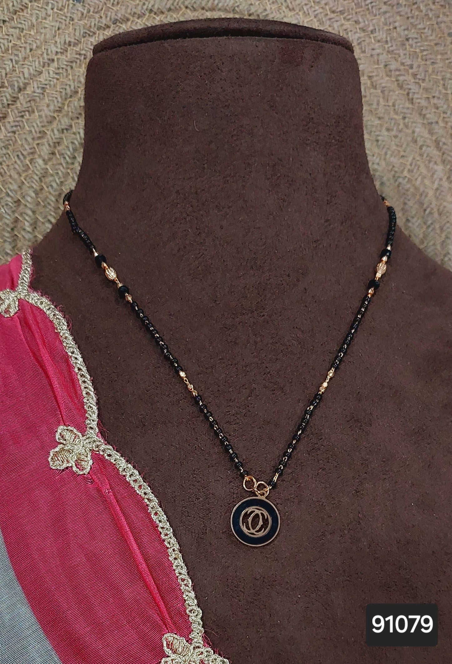 AD ROSE GOLD MANGALSUTRA FNC ANTI TARNISH KJ05