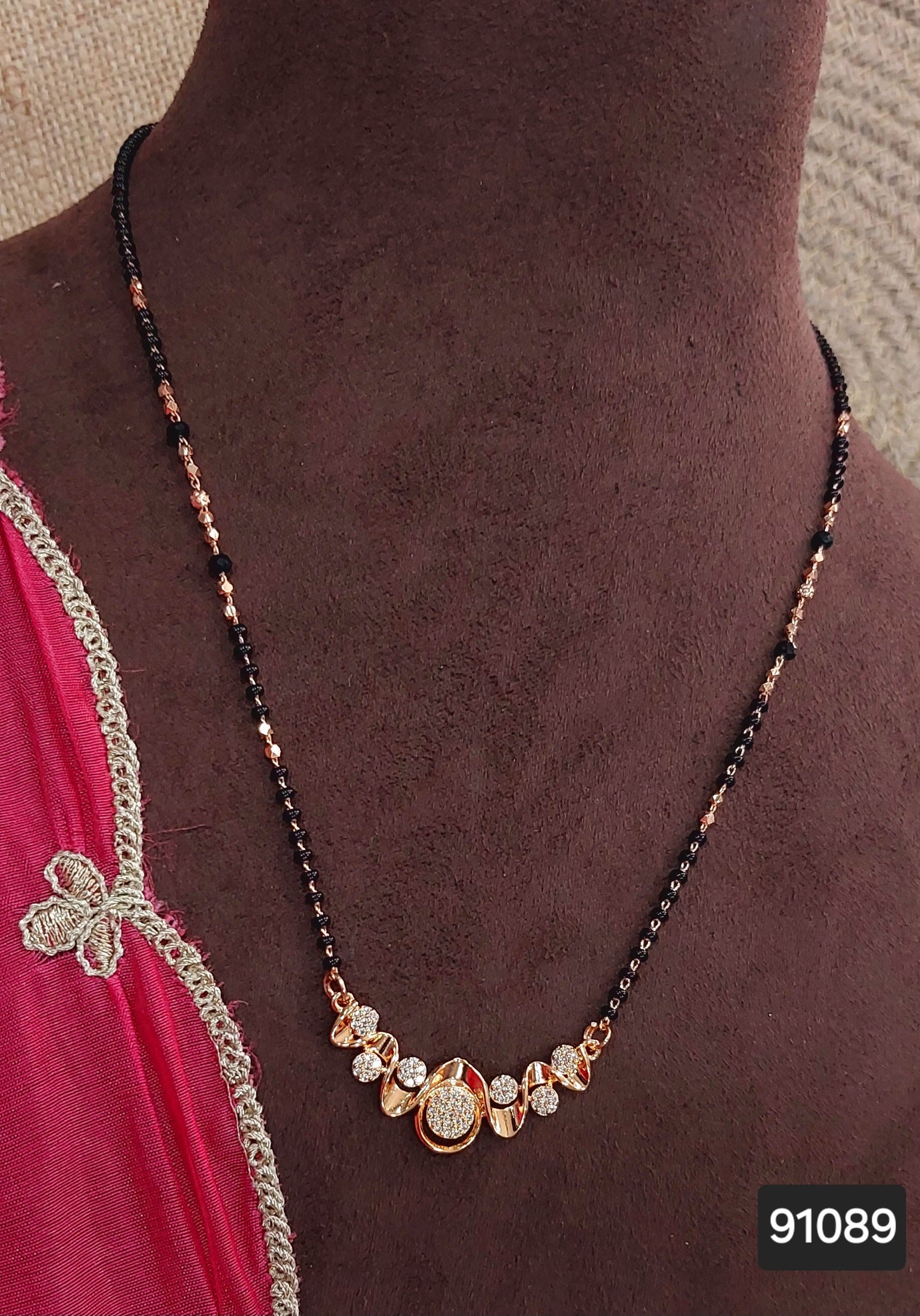 AD ROSE GOLD MANGALSUTRA FNC CD14