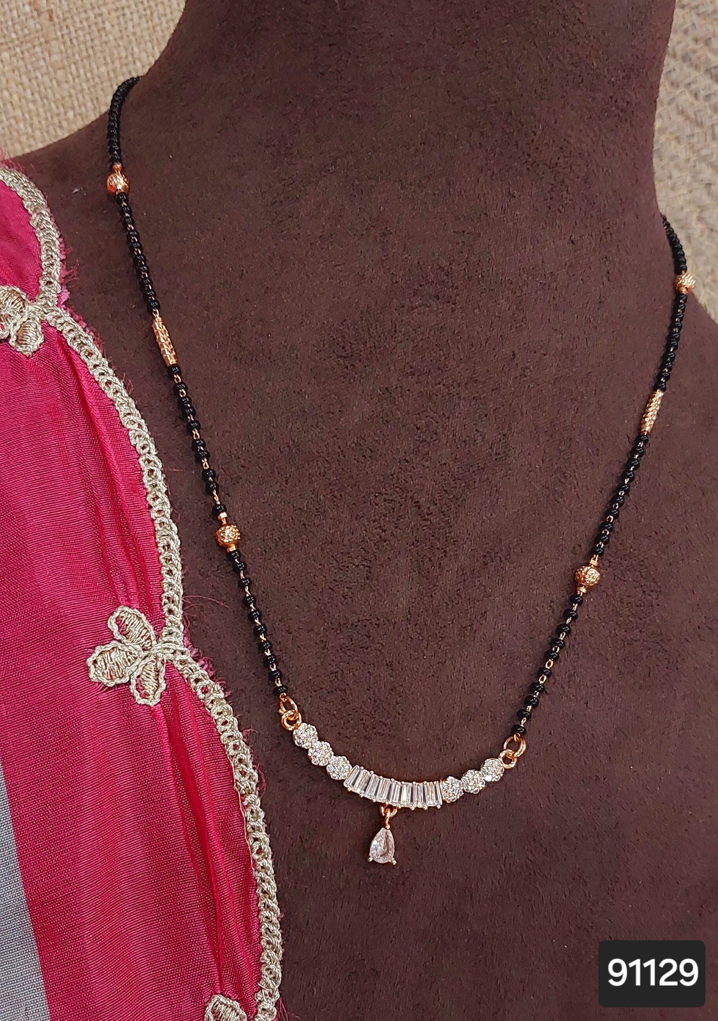 AD ROSE GOLD MANGALSUTRA FNC CD15