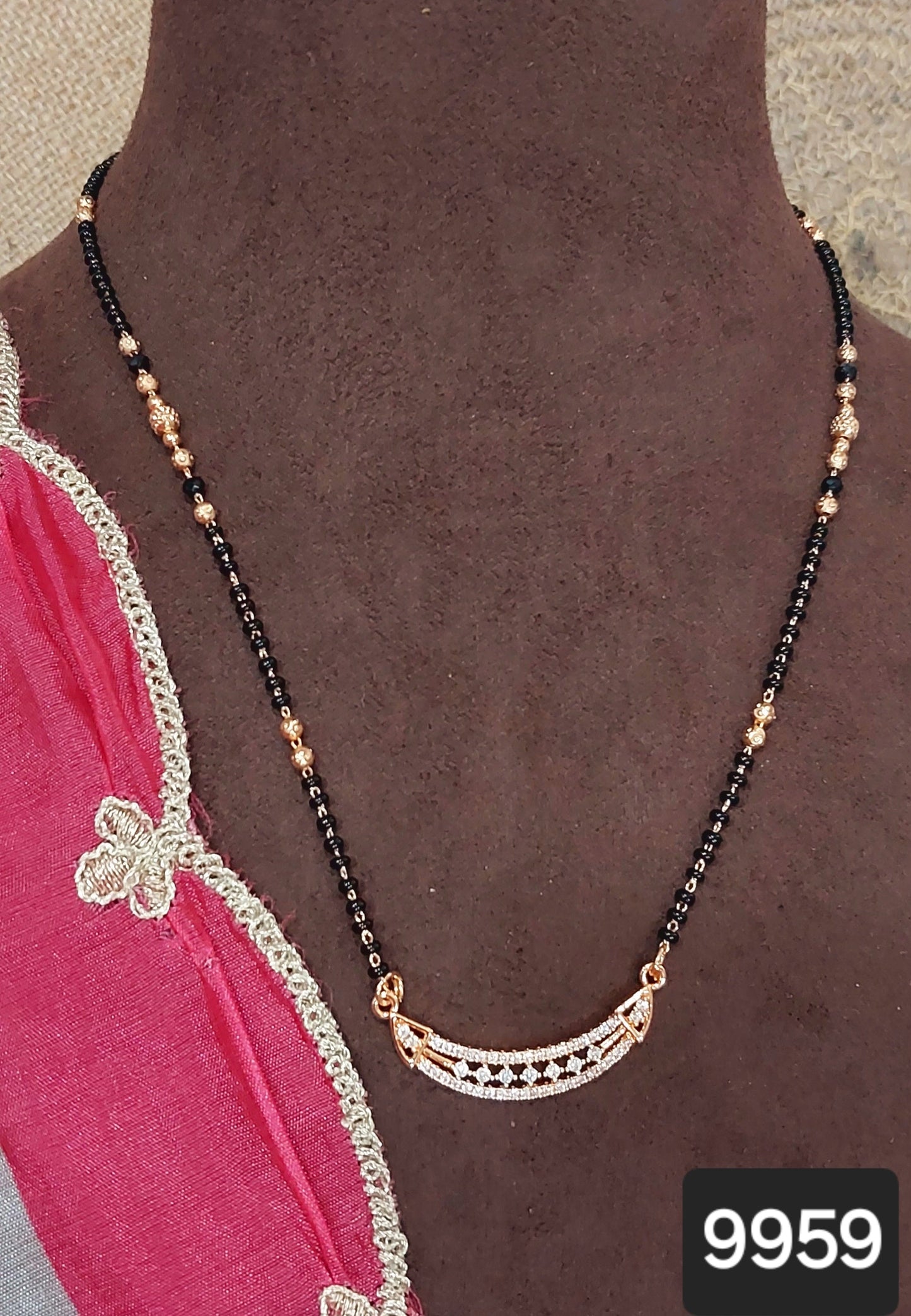 AD ROSE GOLD MANGALSUTRA FNC CD18