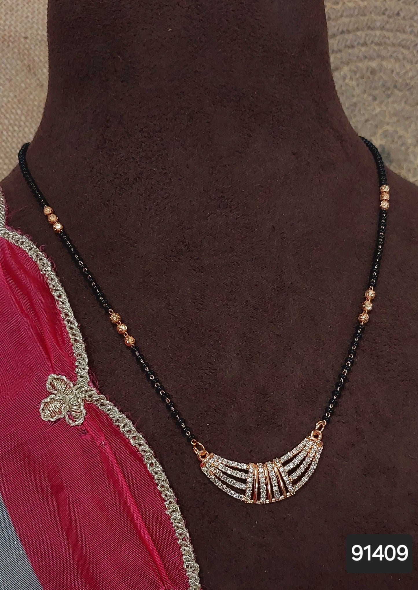 AD ROSE GOLD MANGALSUTRA FNC CD20