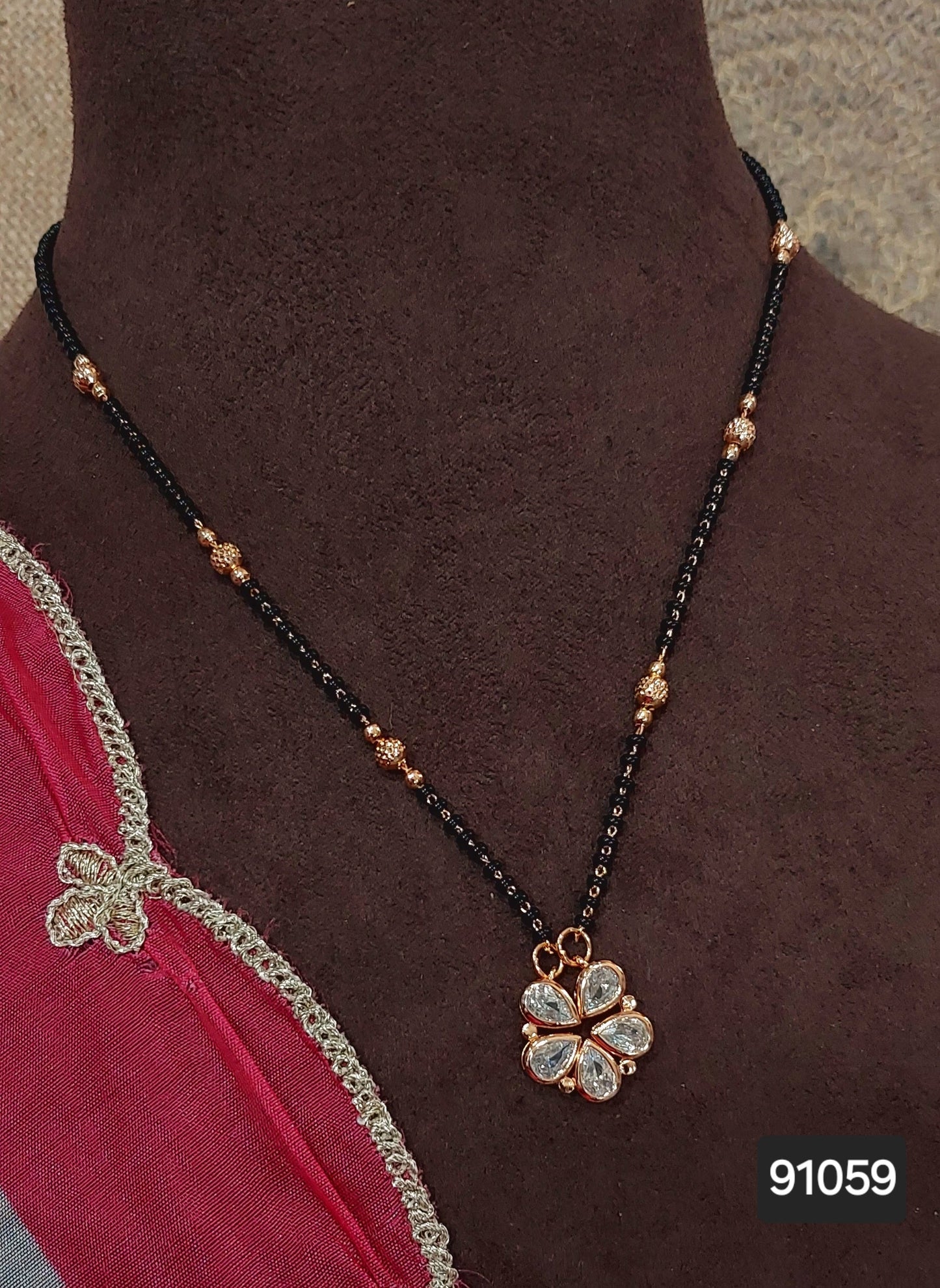 AD ROSE GOLD MANGALSUTRA FNC CD22