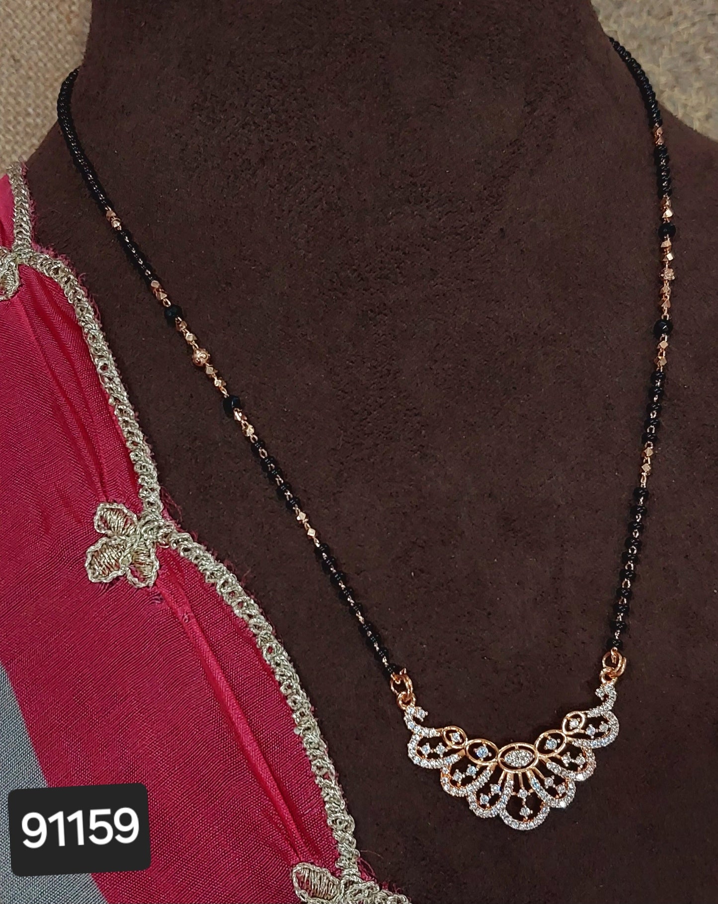 AD ROSE GOLD MANGALSUTRA FNC CD27