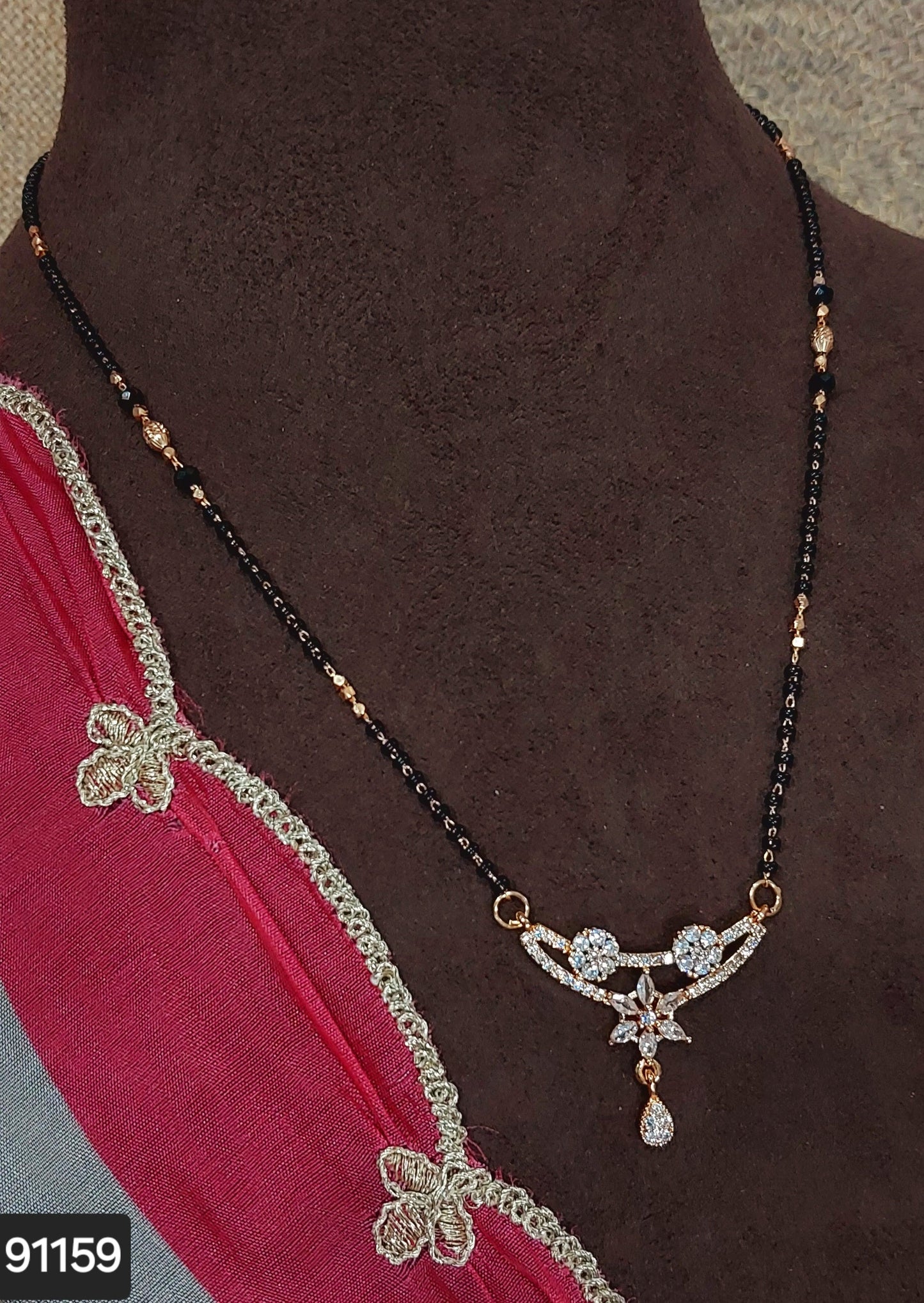 AD ROSE GOLD MANGALSUTRA FNC CD29