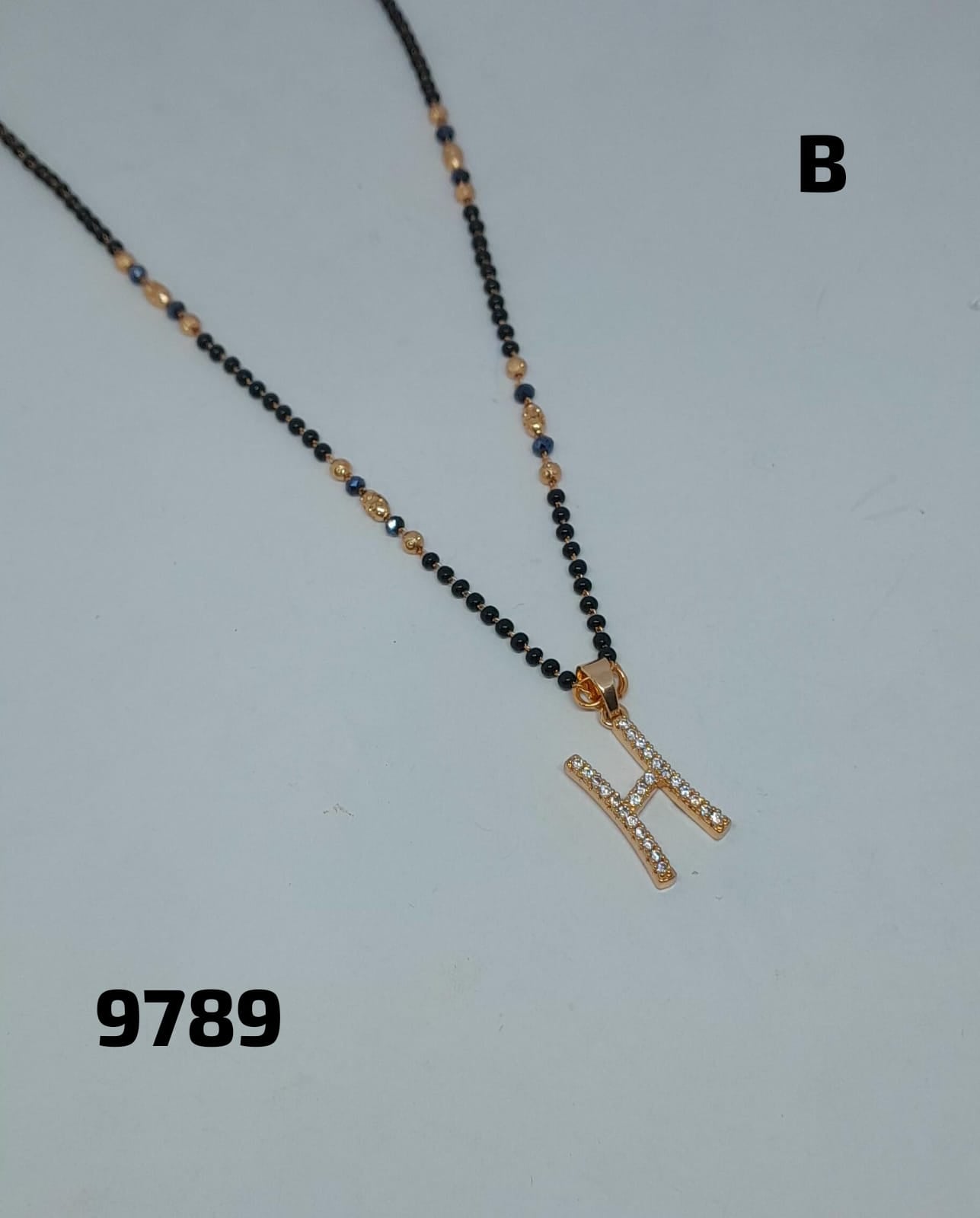 AD ROSE GOLD MANGALSUTRA FNC LETTER-CD-A/B/C/H