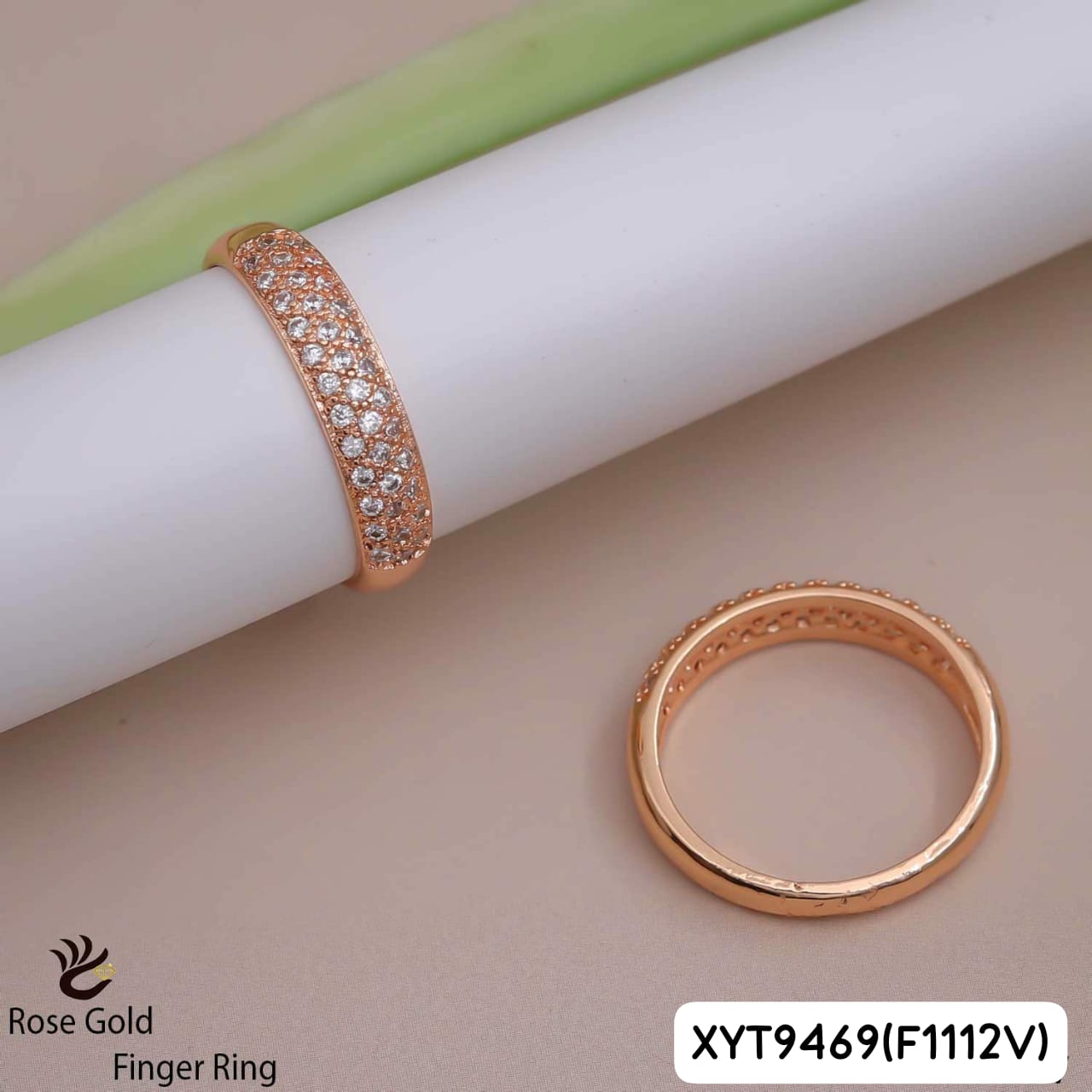 AD ROSE GOLD RINGS FREE size-F112V