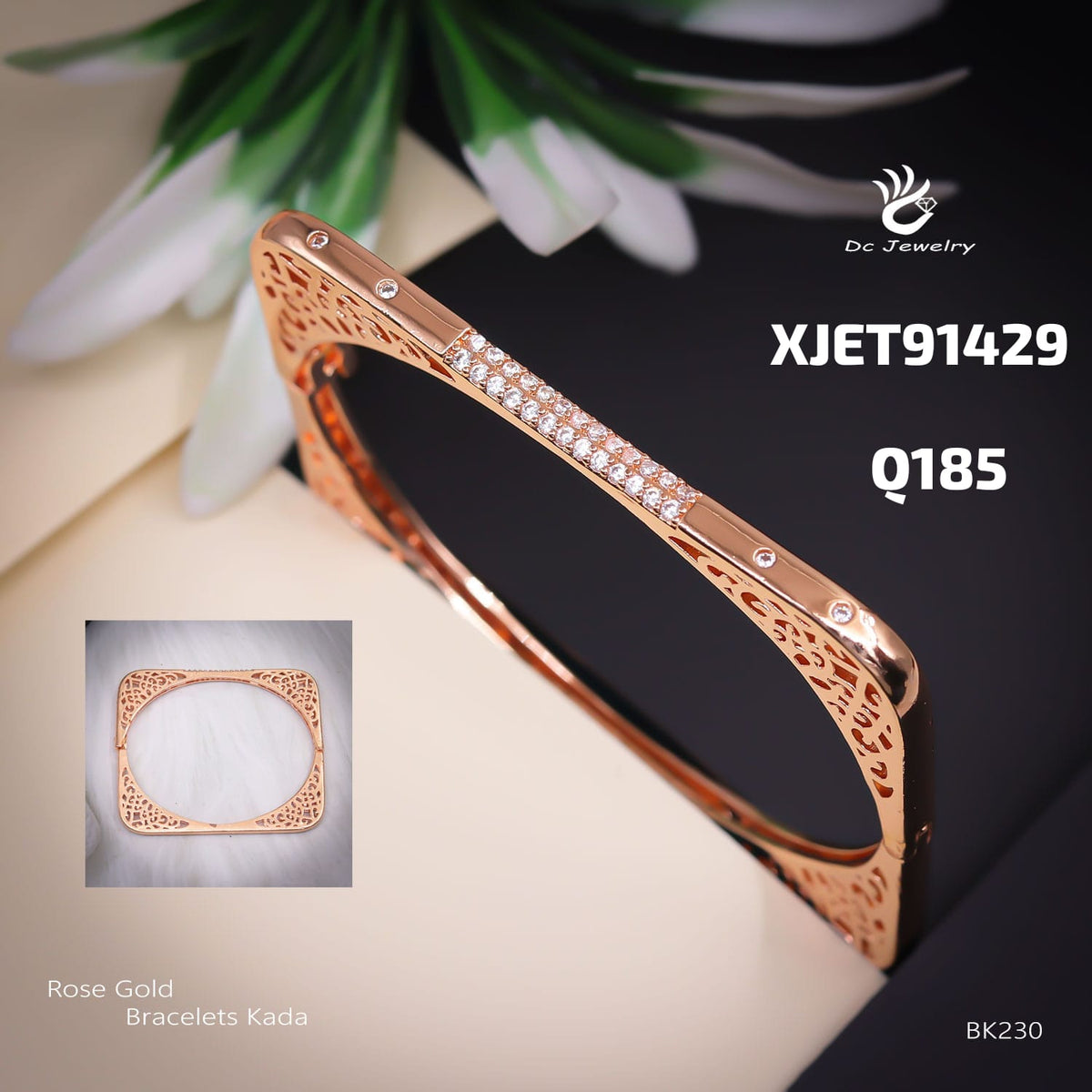 AD ROSE GOLD bracelate kada BK230