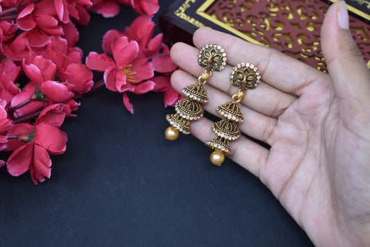 oxodized Jhumkas