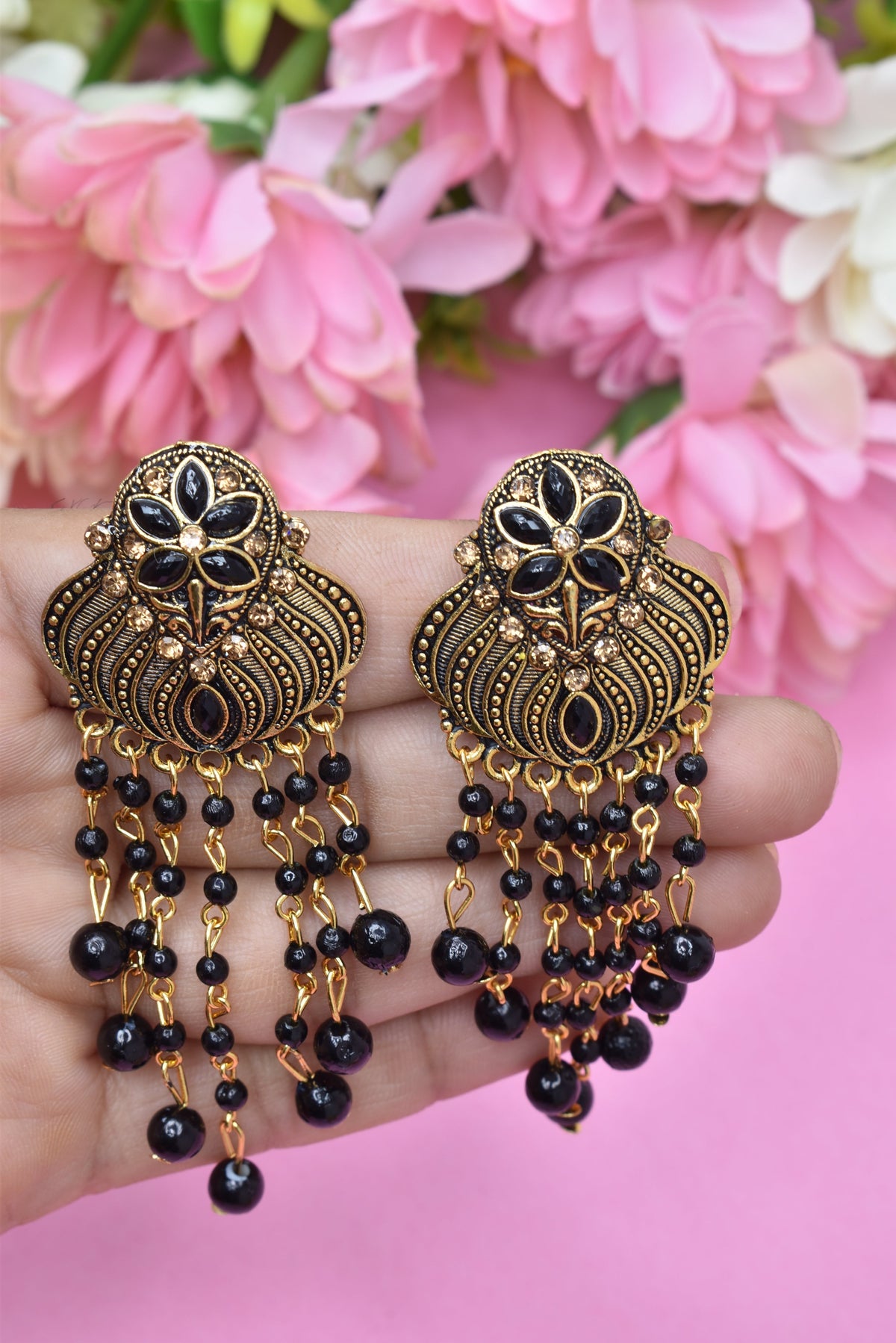 Earrings Jhumaki,Jumakas big,jhumkiyaan for women,Stylish partywear multicolored German silver earrings,big partywear bollywood style Earrings