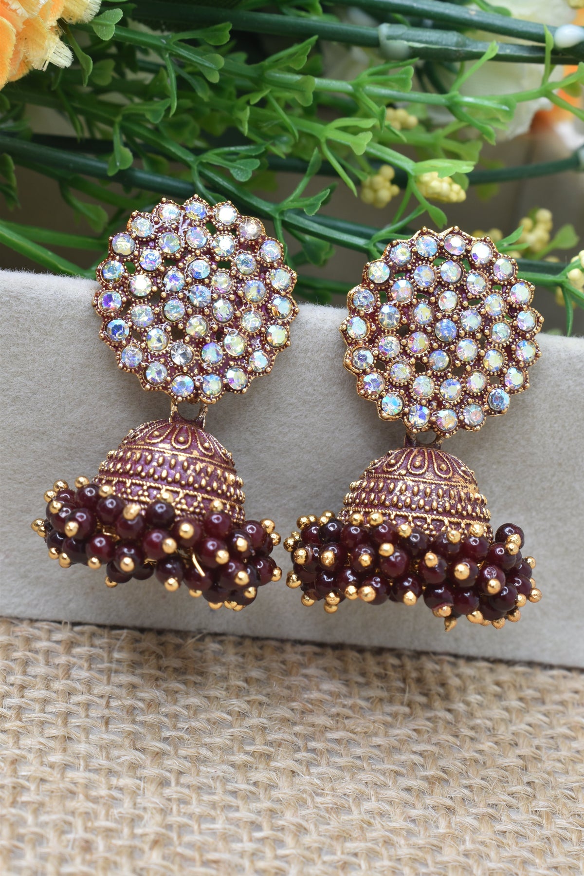 Earrings Jhumaki,Jumakas big,jhumkiyaan for women,Stylish partywear multicolored German silver earrings,big partywear bollywood style Earrings