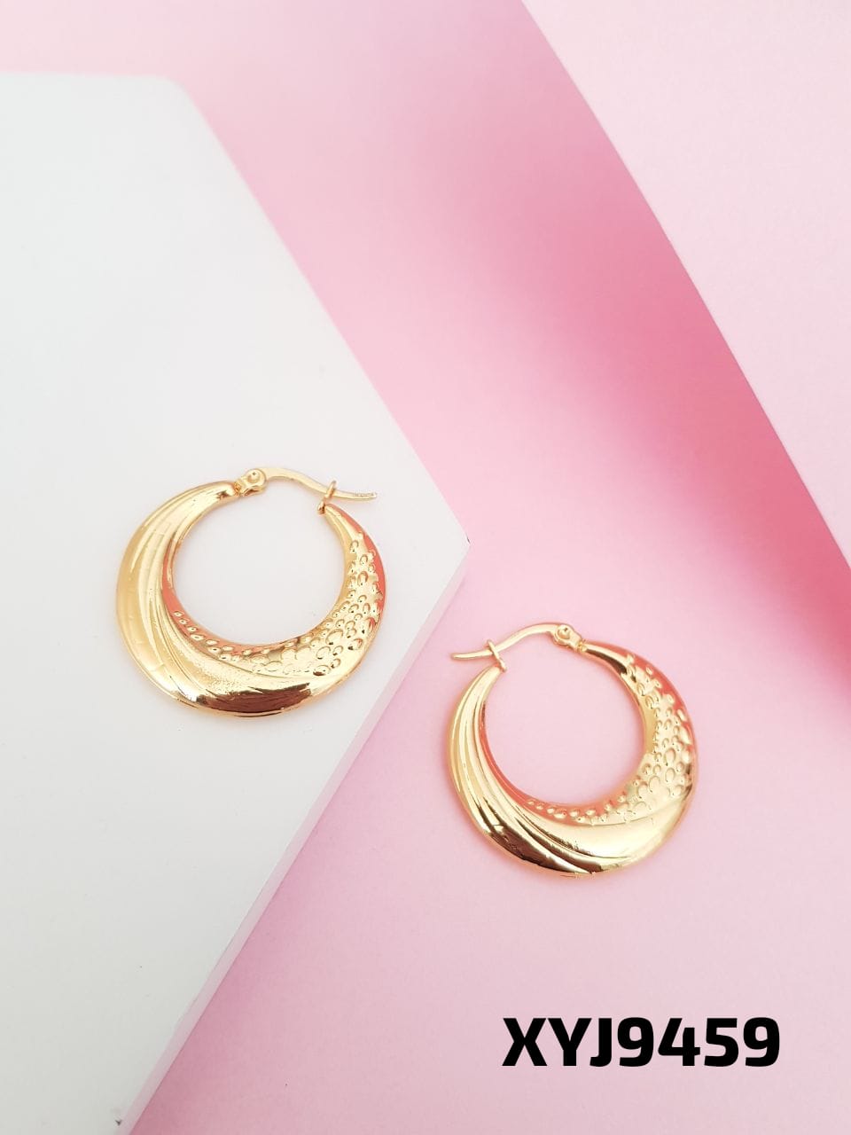 ANTI TARNISH STEEL earrings BALI GOLDEN