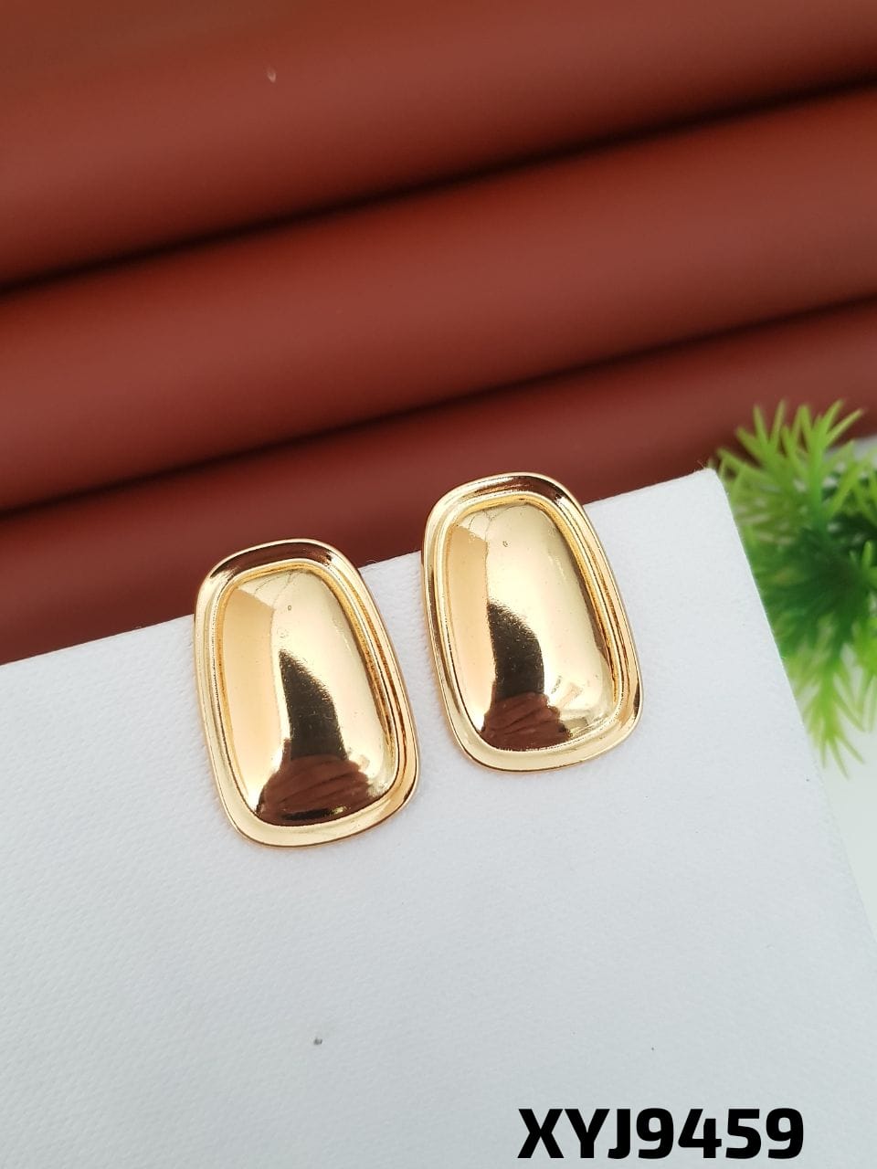 ANTI TARNISH STEEL earrings STUD TOPS GOLDEN