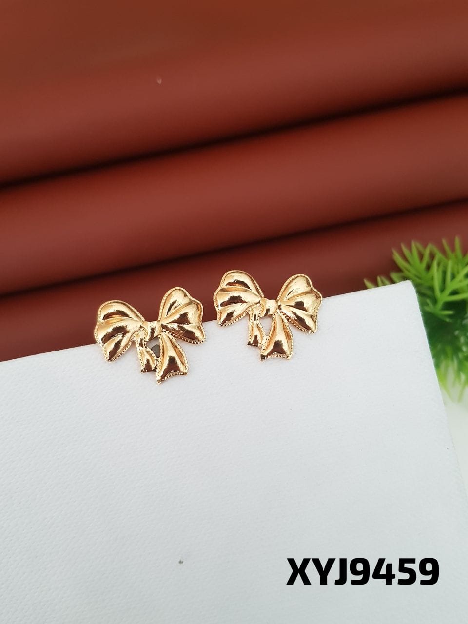 ANTI TARNISH STEEL earrings STUD TOPS GOLDEN