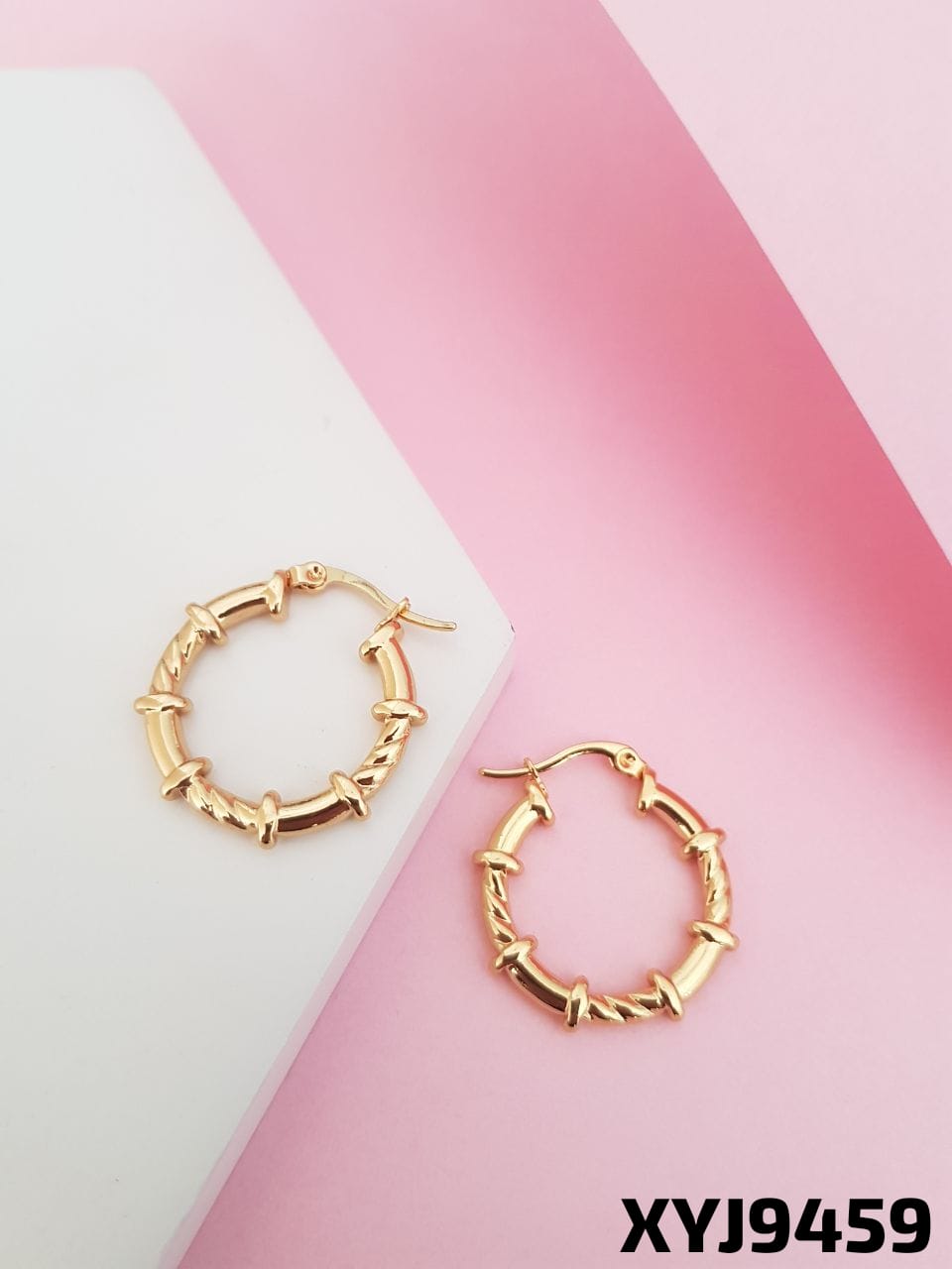 Anti Tarnish Earring Bali Steel Golden