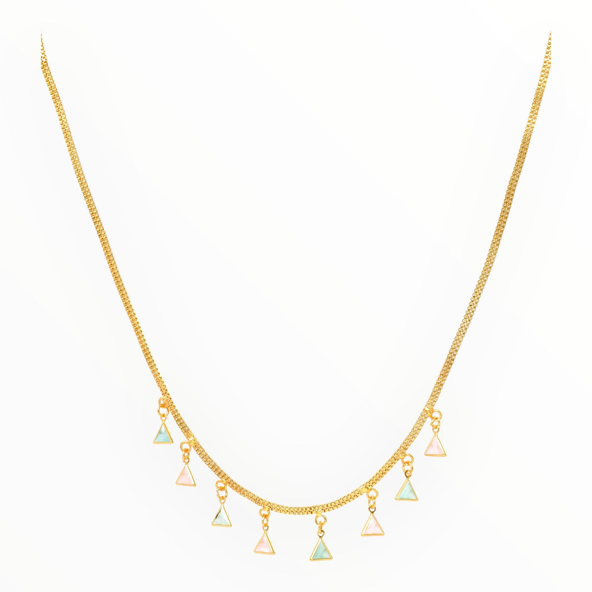 Luxury Multilayer Pearl chain maala with Gemstone Detailing