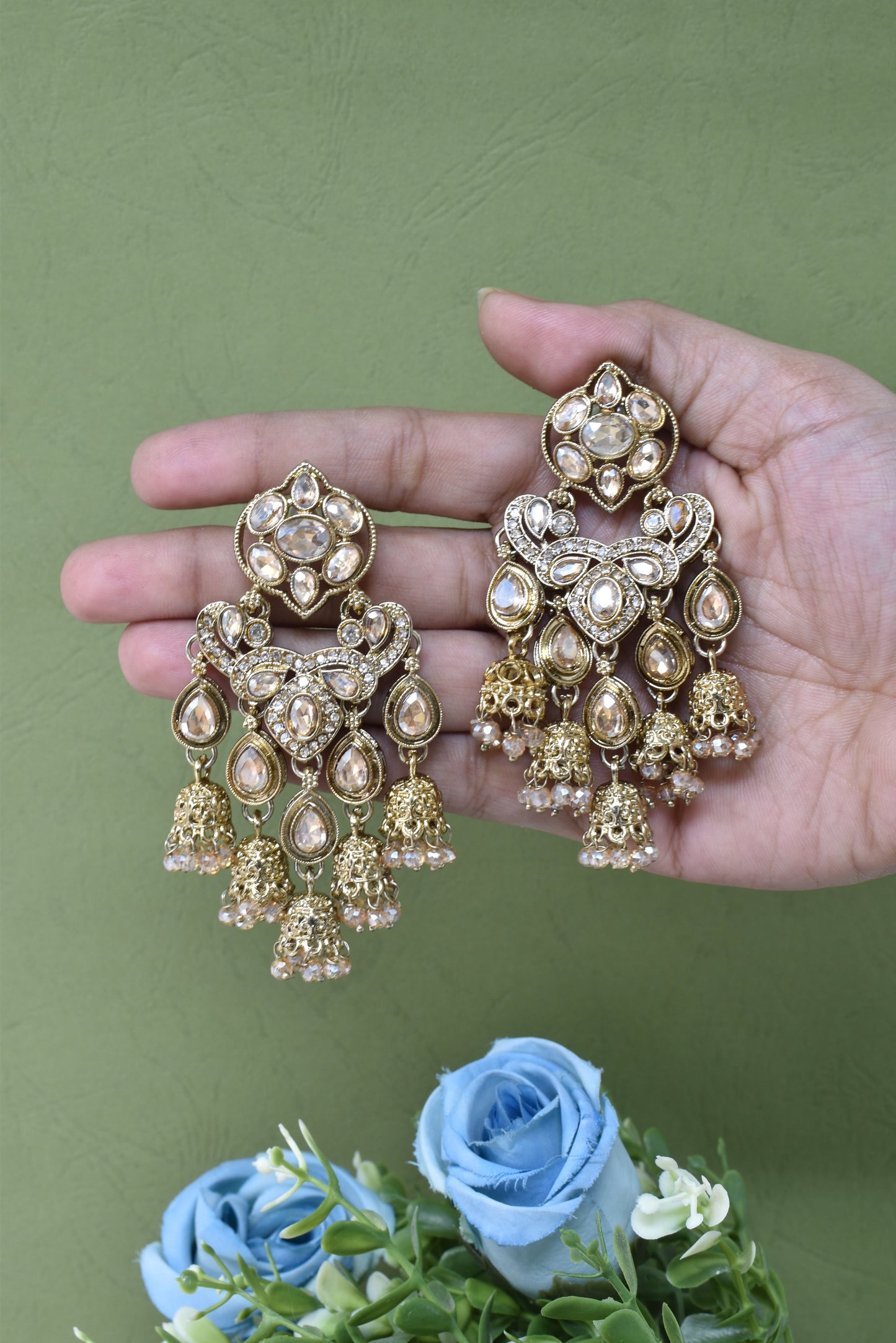 Partywear-earrings,chandeliar,partywear,Kashmiri earring-EAR-CFB-S04-LCT