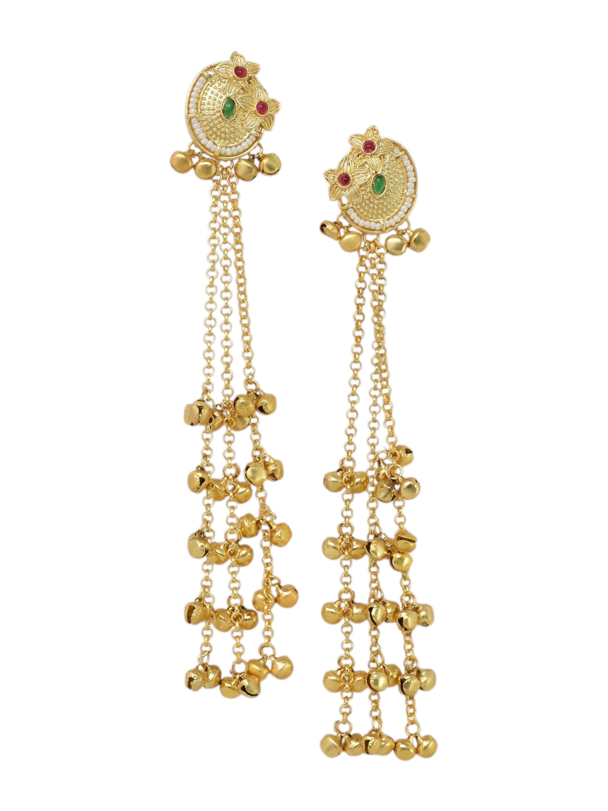 Kashmiri Long Dangling earrings