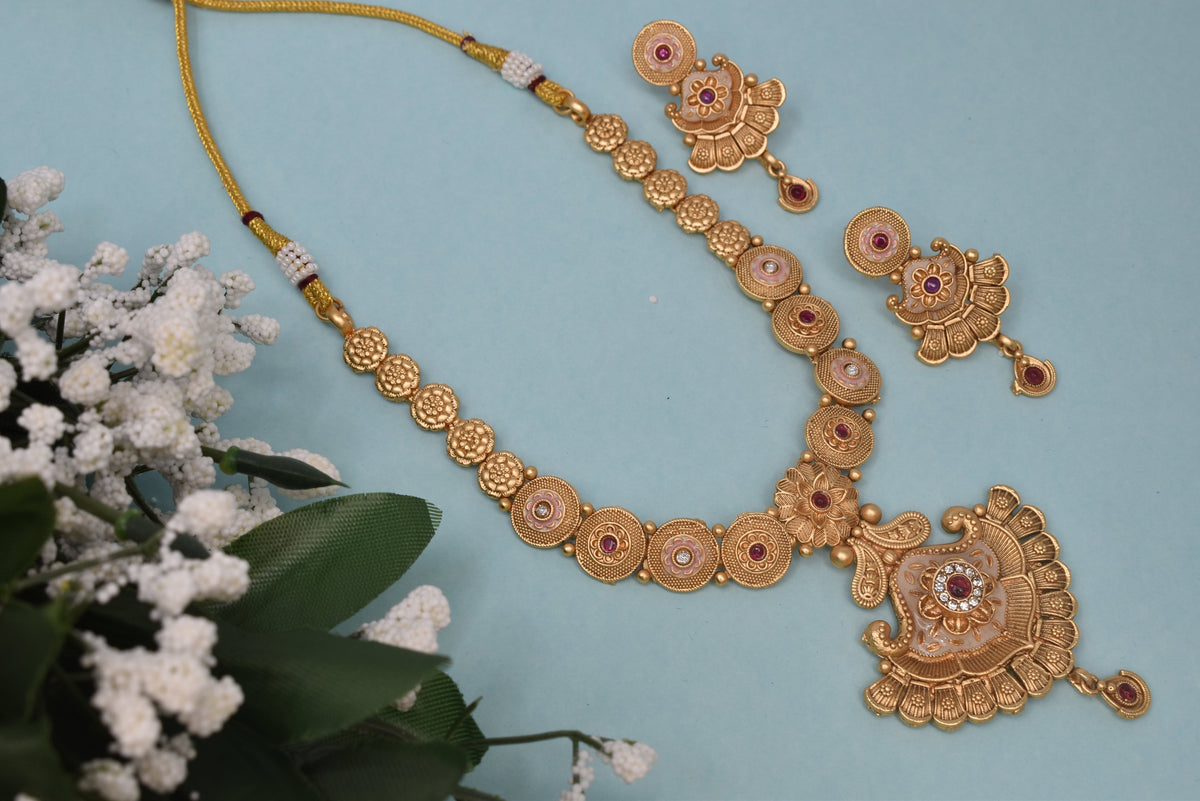 Wedding wear bridal jewelery Partywear necklace jewelry set for women