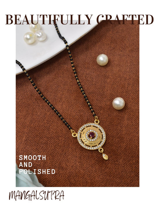 Traditional Mangalsutra for Women, Black Beads Chain with Pendant, Gold Plated Mangalsutra Necklace, Ethnic, Stylish Anniversary, Wedding, Festive Mangalsutra Jewellery for Women-10