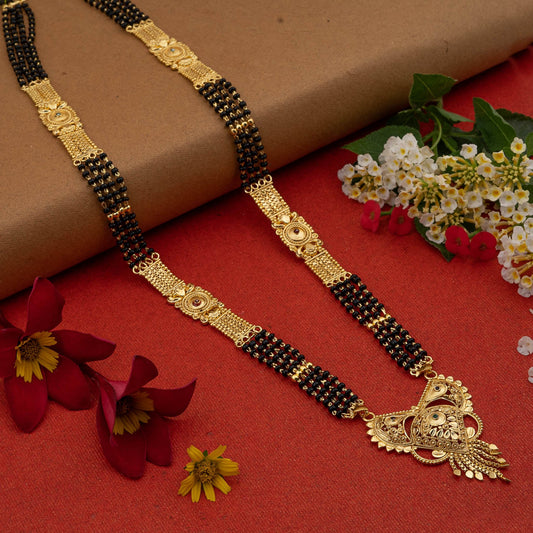Gold Plated Classic Design Mangalsutra with tassel
