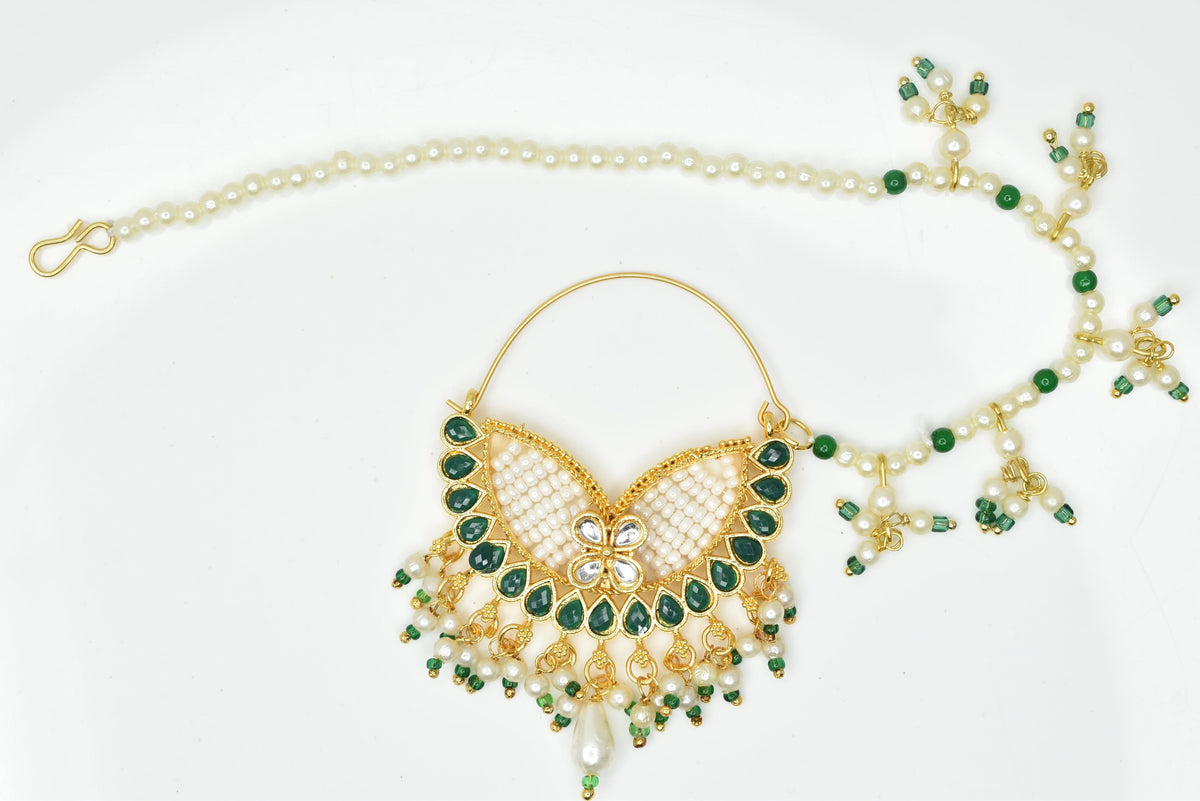 Exquisite Bridal Nath: Royal Heritage Treasure