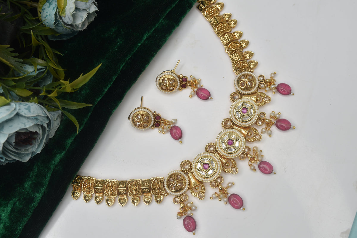 Wedding wear bridal jewelery Partywear necklace jewelry set for women