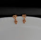 Rosegold earrings,studs,earrings for women,tops for women,latest earring,partywear stud earring