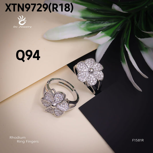 AD RODIUM PLATED RINGS FREE size-F1581R