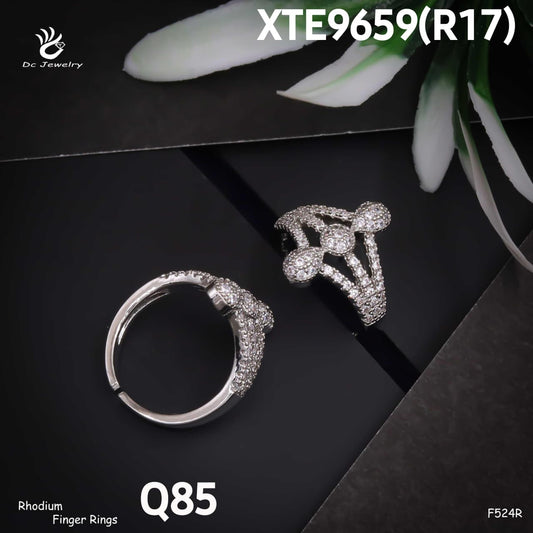 AD RODIUM PLATED RINGS FREE size-F524R