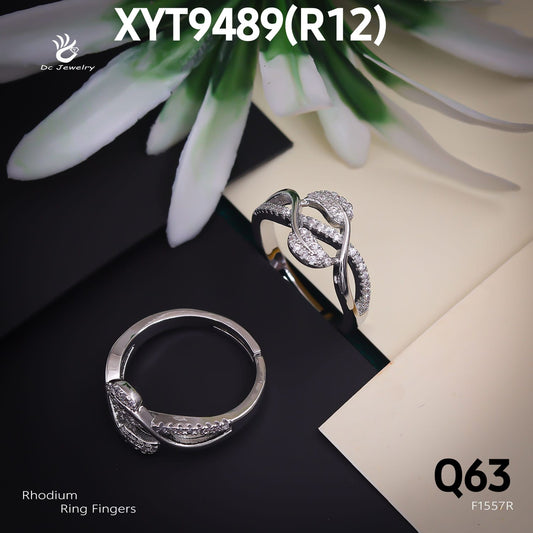 AD RODIUM PLATED RINGS FREE size-F1557R