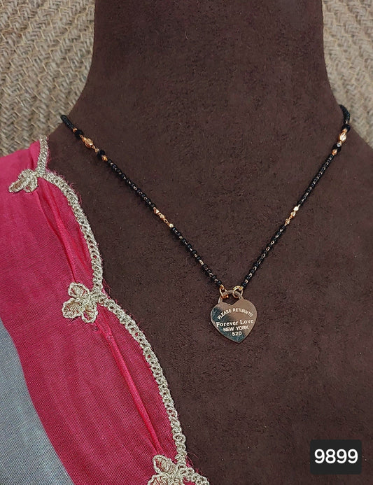 AD ROSE GOLD MANGALSUTRA ANTI TARNISH FNC KJ01 9899