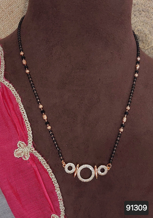AD ROSE GOLD MANGALSUTRA FNC  CD10