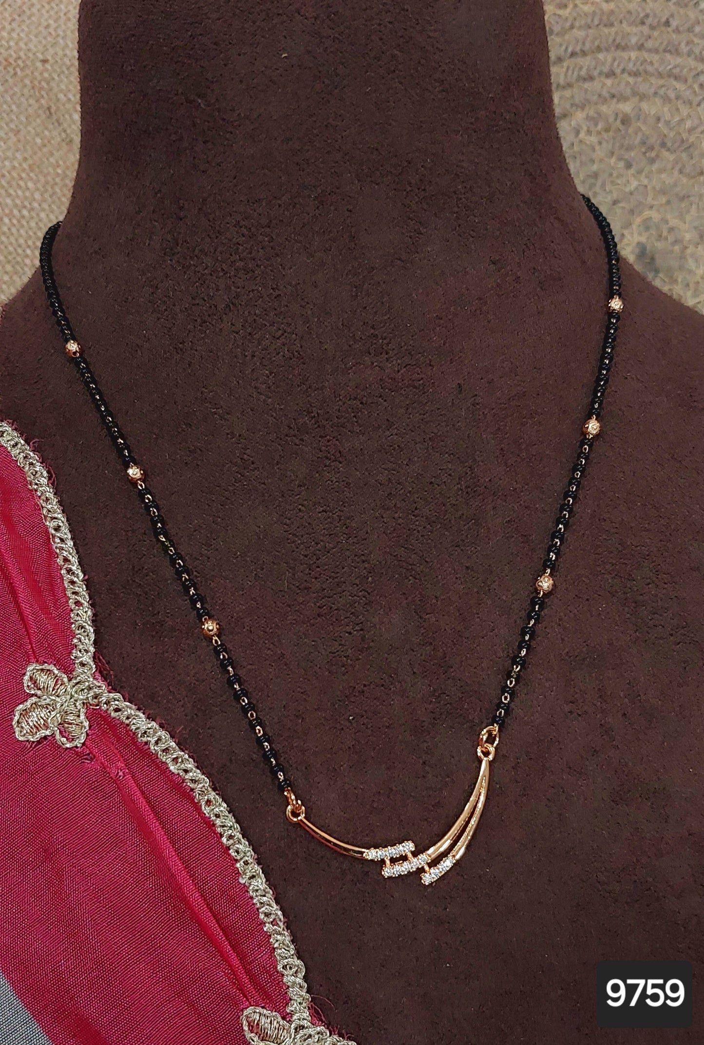 AD ROSE GOLD MANGALSUTRA FNC  CD21