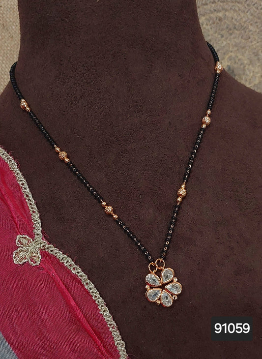 AD ROSE GOLD MANGALSUTRA FNC  CD22