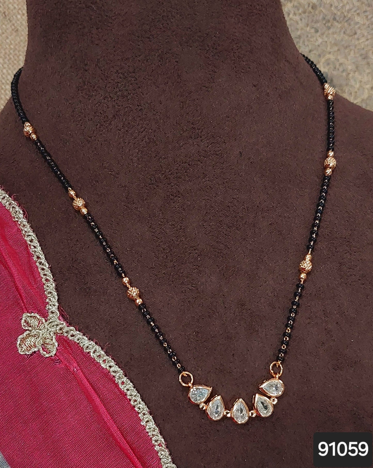 AD ROSE GOLD MANGALSUTRA FNC  CD23