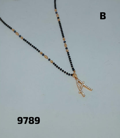 AD ROSE GOLD MANGALSUTRA FNC  LETTER-CD-A/B/C/H