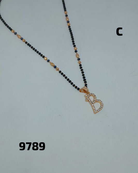 AD ROSE GOLD MANGALSUTRA FNC LETTER DC A/B/C/H
