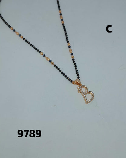 AD ROSE GOLD MANGALSUTRA FNC  LETTER-CD-A/B/C/H