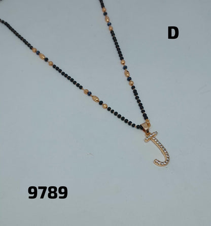 AD ROSE GOLD MANGALSUTRA FNC  LETTER-CD-J/K/N