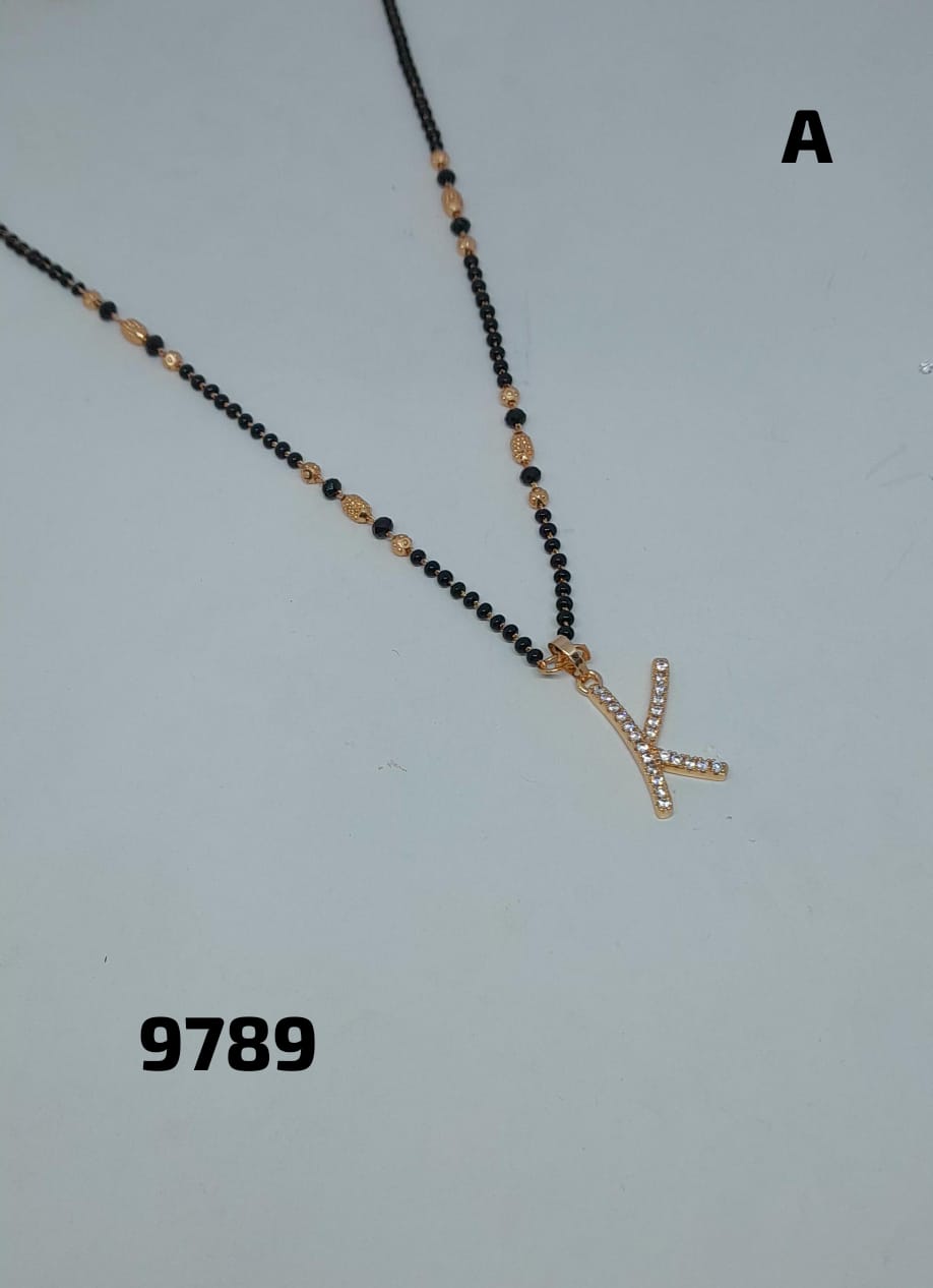AD ROSE GOLD MANGALSUTRA FNC  LETTER-CD-J/K/N
