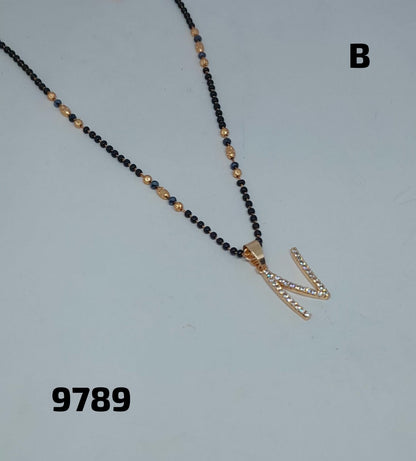 AD ROSE GOLD MANGALSUTRA FNC LETTER DC J/K/N