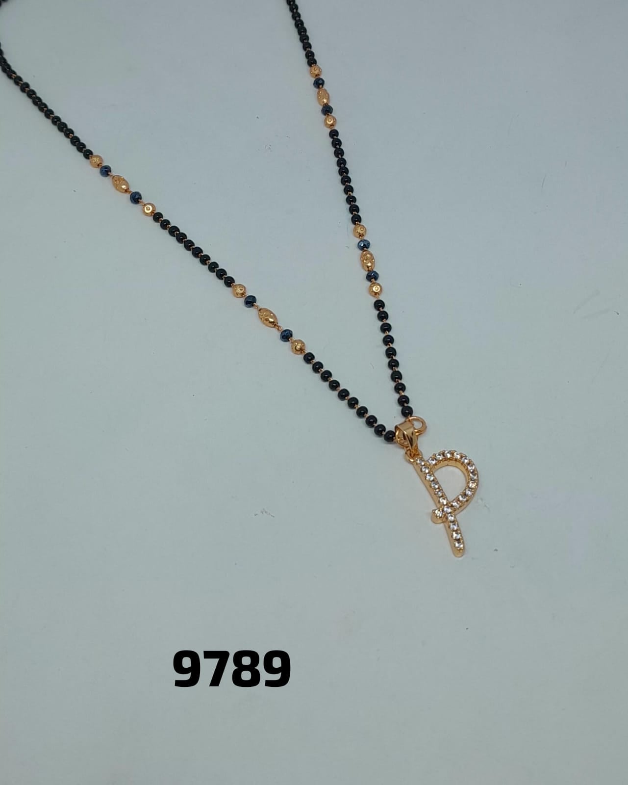 AD ROSE GOLD MANGALSUTRA FNC LETTER-CD-P/T/W/X