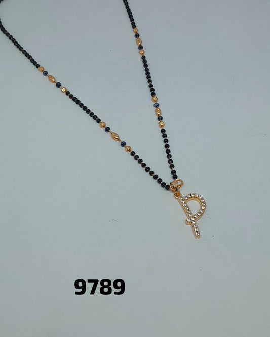 AD ROSE GOLD MANGALSUTRA FNC LETTER-CD-P/T/W/X