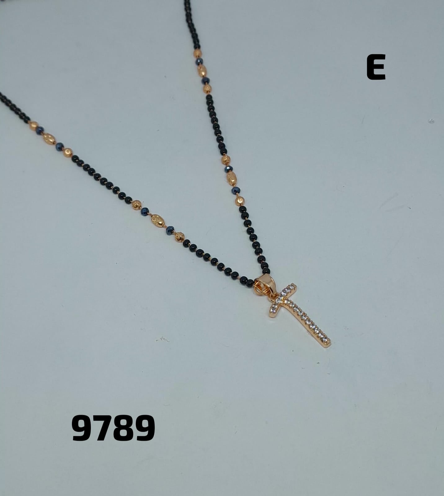 AD ROSE GOLD MANGALSUTRA FNC LETTER-CD-P/T/W/X