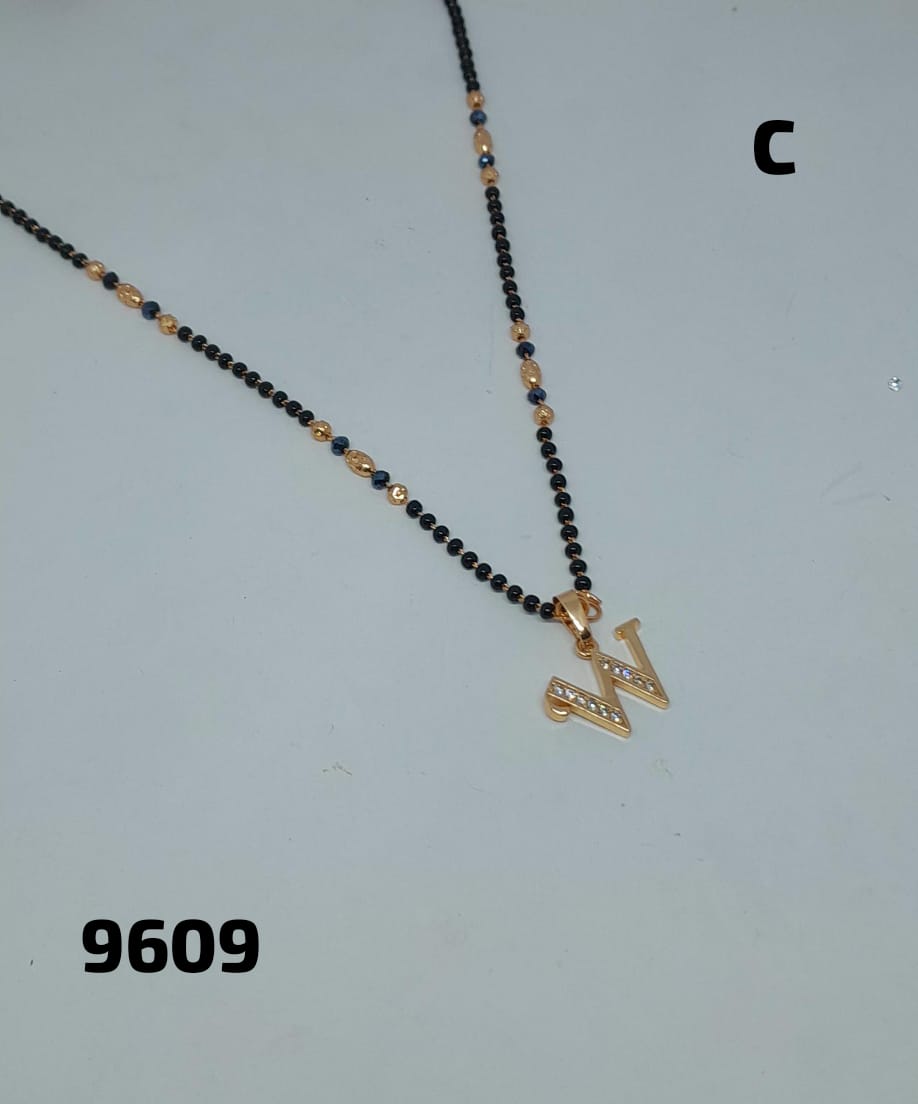 AD ROSE GOLD MANGALSUTRA FNC LETTER-CD-P/T/W/X