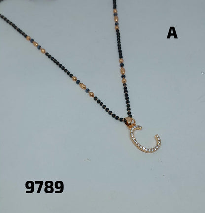 AD ROSE GOLD MANGALSUTRA FNC  LETTER-CD-A/B/C/H