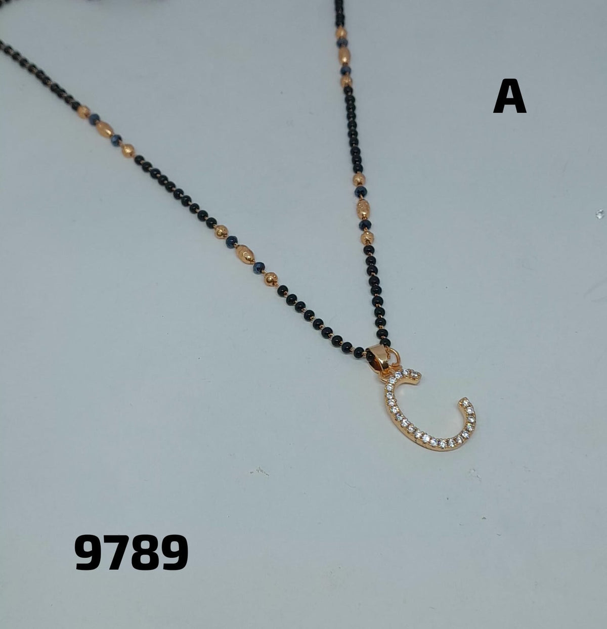 AD ROSE GOLD MANGALSUTRA FNC LETTER DC A/B/C/H