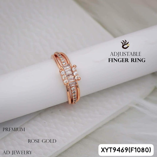 AD ROSE GOLD RINGS FREE size-F1080