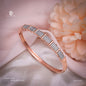 AD DOUBLE TONE RODIUM ROSE GOLD COPPER BRACELATE KADA BK193DT