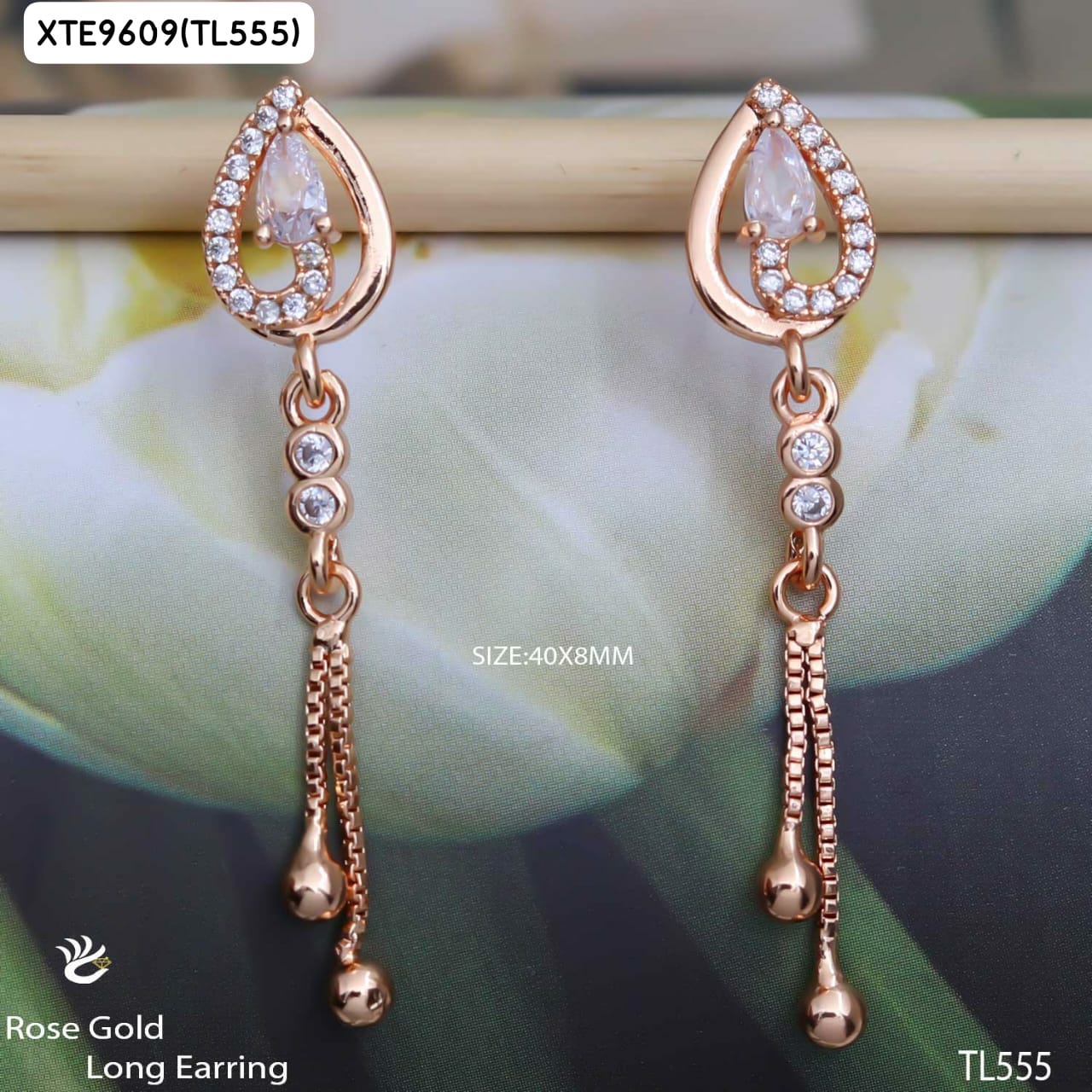 AD Rose Gold  EARING  TOPS  TL555